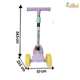 Kriiddaank Disney Frozen Adventure 3-Wheel Kick Scooter for Kids - 5-Level