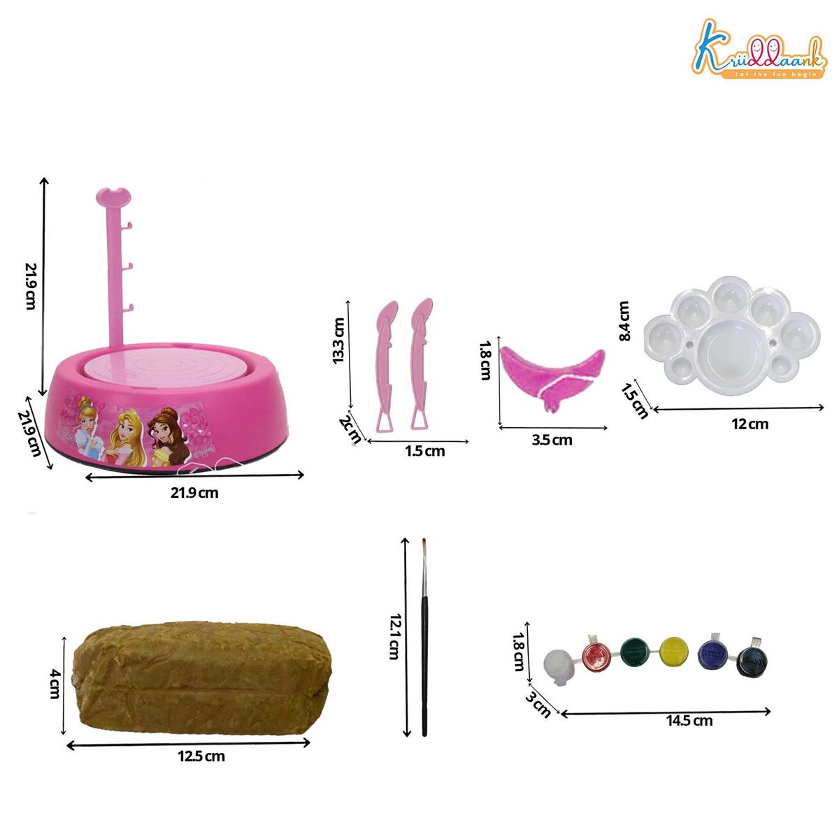 Kriiddaank Disney Princess Theme Pottery Wheel Kit