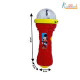 Disney Mickey Kriiddaank Mouse Theme Musical Microphone Karaoke Toy for Kids with Disco Projection Lights & Music