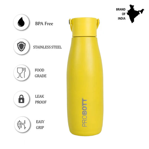 Probott Trendy Stainless Steel Water Bottles 480ml