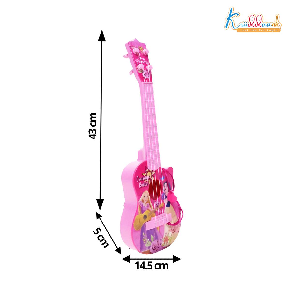 Kriiddaank Disney Princess Theme 4-String Toy Guitar for Girls
