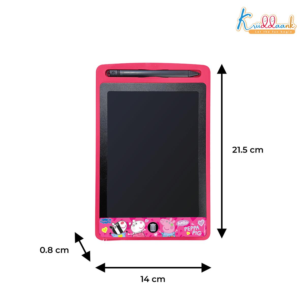 Kriiddaank Peppa Pig Theme 8.5 Inch LCD Writing Tablet for Kids