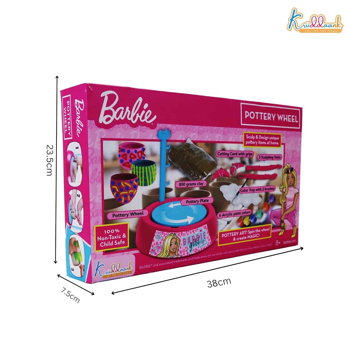 Kriiddaank Mattel Barbie Theme Pottery Wheel