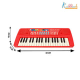 Kriiddaank Peppa Pig Theme Musical Keyboard Piano for Toddlers with Microphone & USB