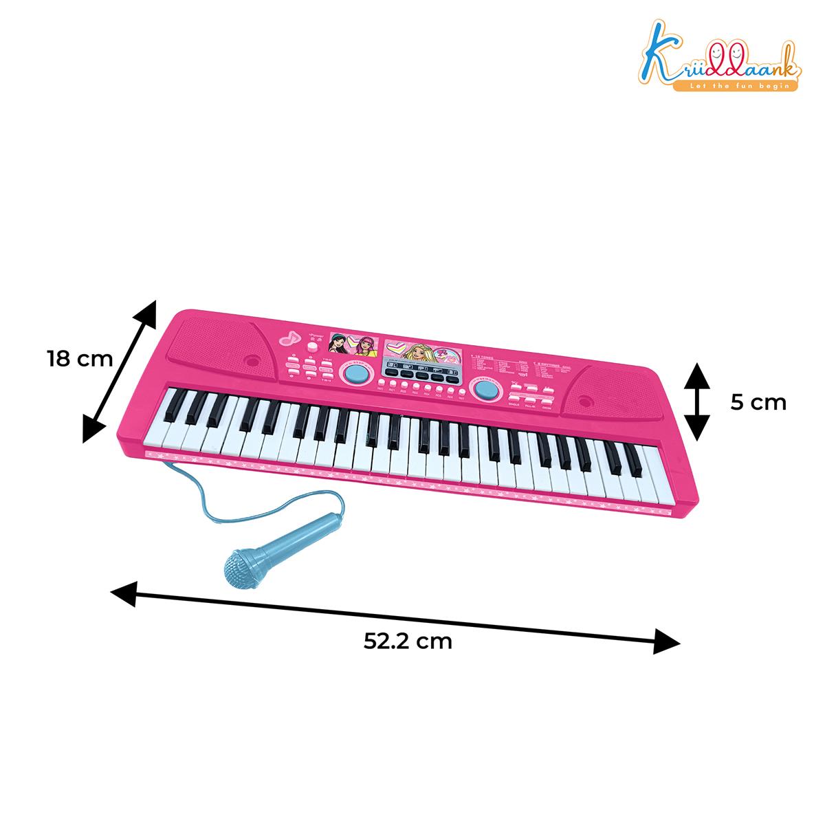Kriiddaank Barbie 50 Keys Musical Keyboard Piano for Kids
