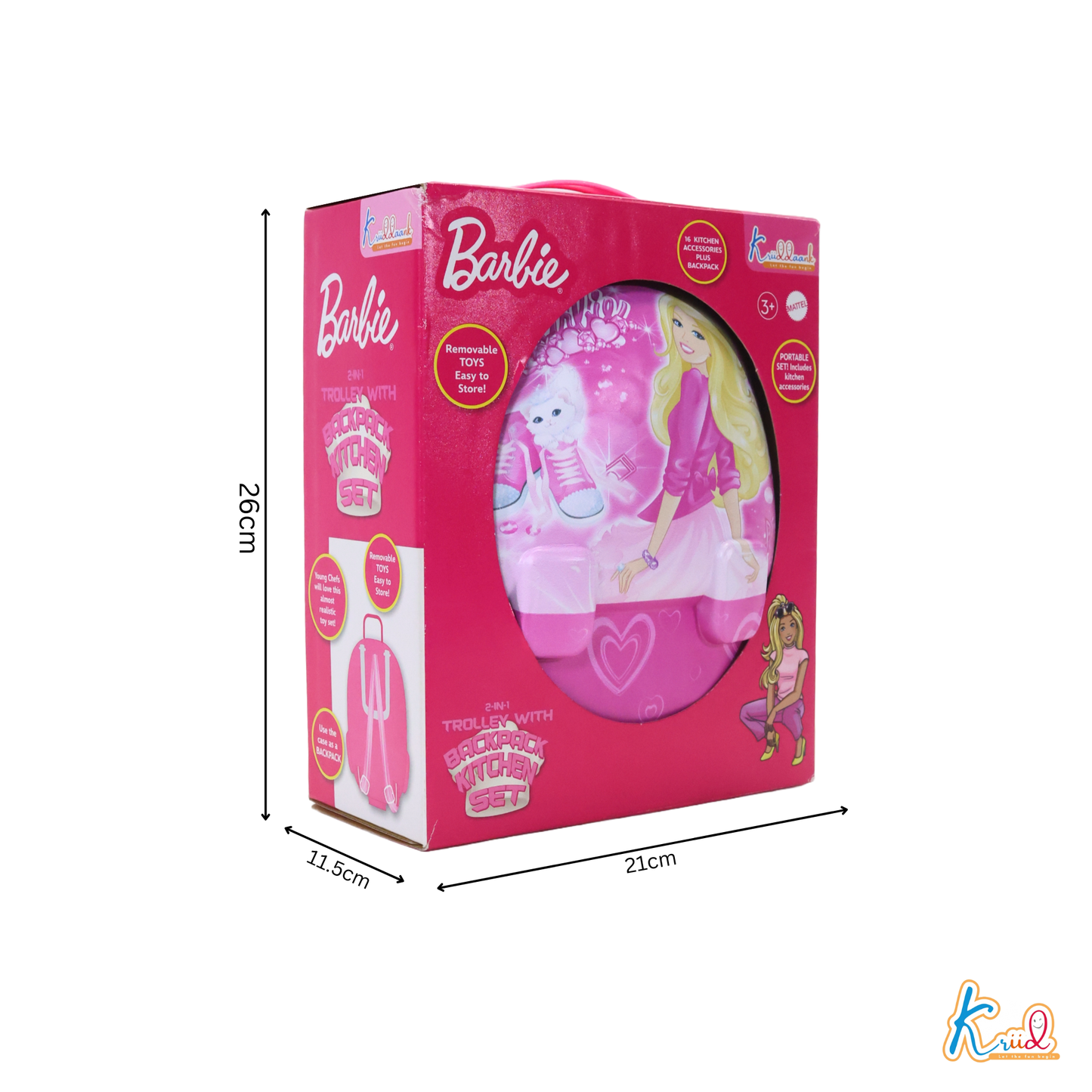 Kriiddaank Backpack Kitchen Set-Barbie Theme By Mattel Barbie