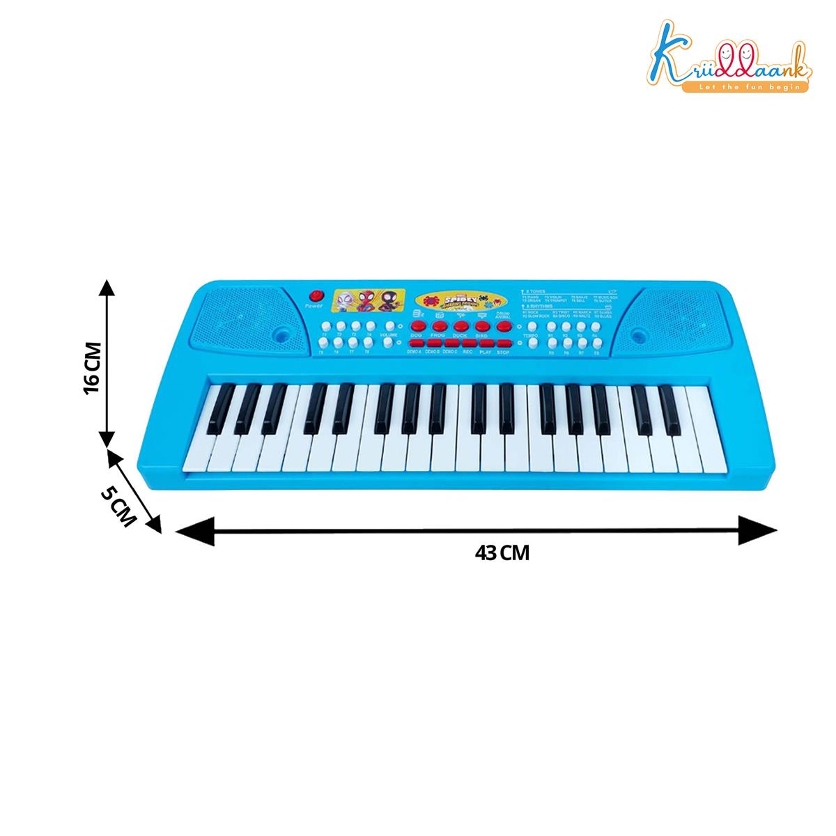 Kriiddaank Spiderman Keyboard Piano for Kids - 37 Keys