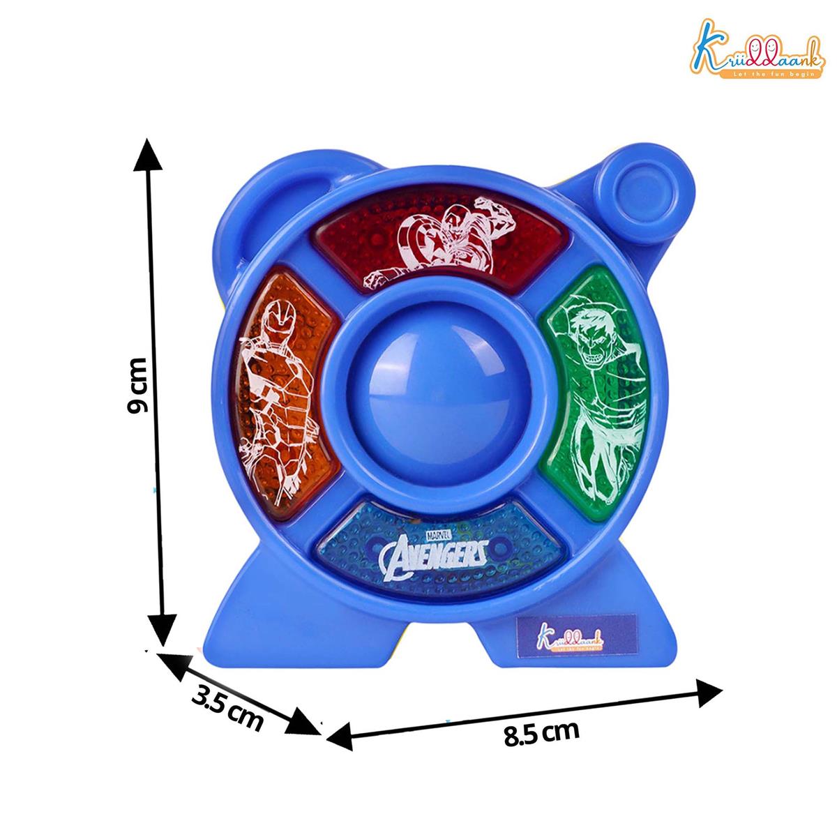 Kriiddaank Marvel Avengers Theme Music Set - Star Shaped Guitar Toy for Kids with Lights & Sounds
