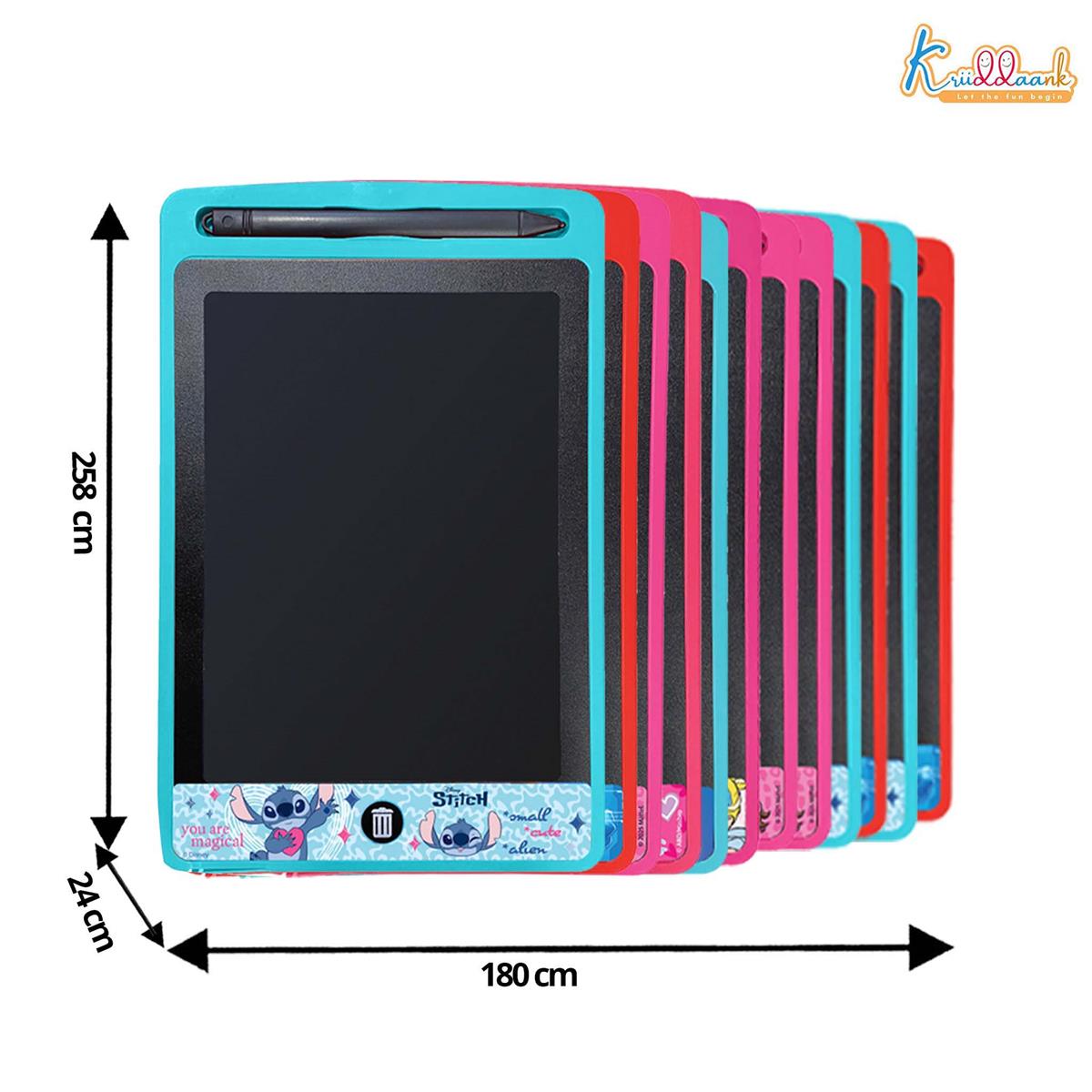 Kriiddaank Pack of 12 LCD Writing Tablet 8.5 Multicolor