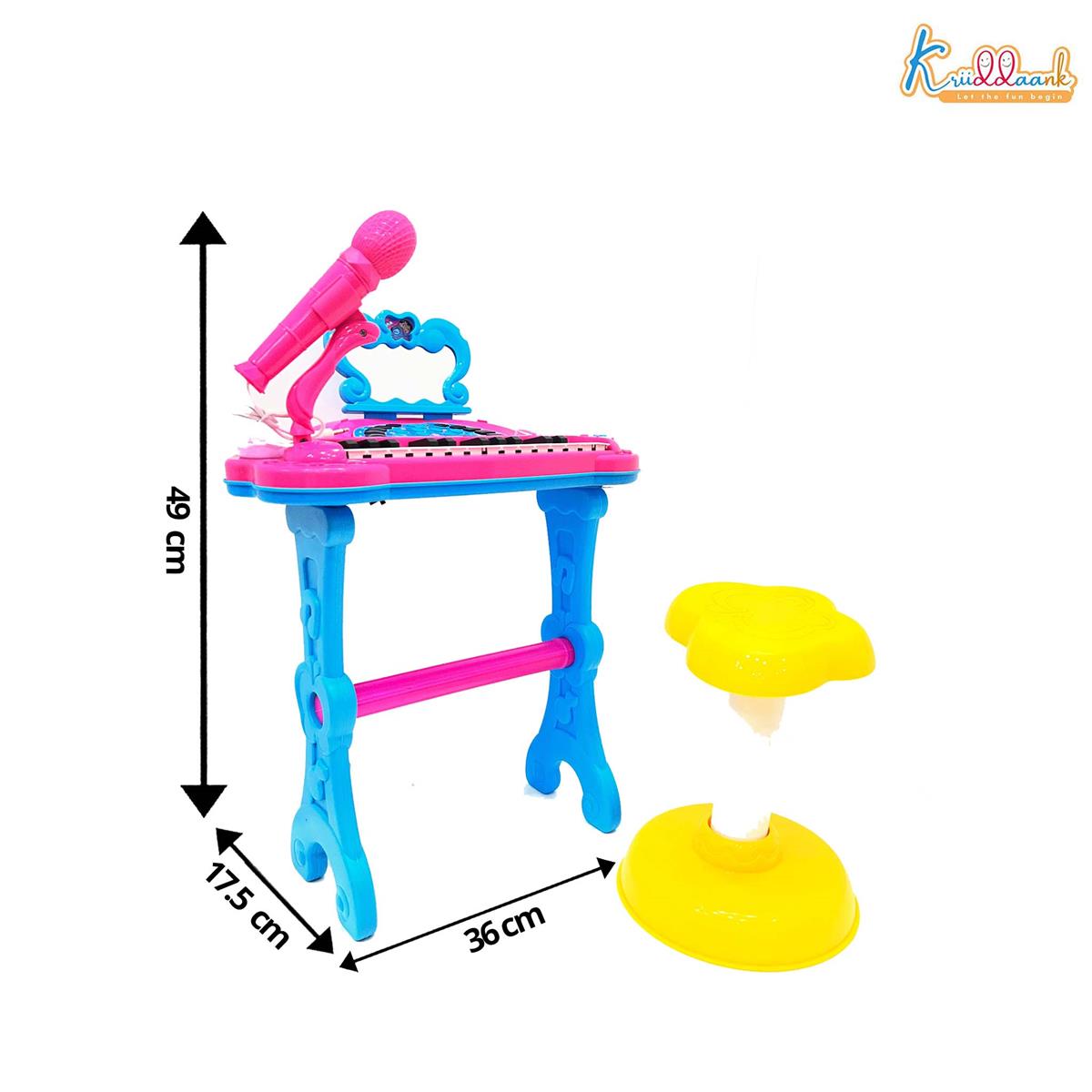 Kriiddnnak Disney Stitch Theme Little Pianist Keyboard Set for Kids