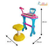 Kriiddaank Hasbro Peppa Pig Little Pianist Keyboard with Microphone & Stool