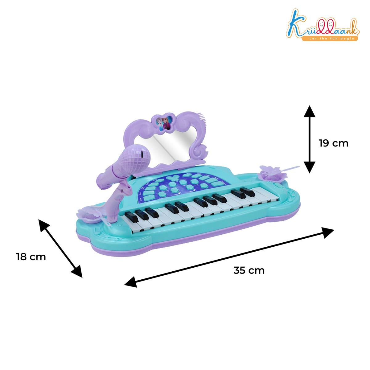 Kriiddaank Frozen Junior Musician Elsa-Anna Music Set - Kids Piano with Microphone