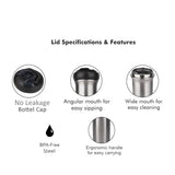 Probott Swipe Stainless Steel Water Bottle 600ml