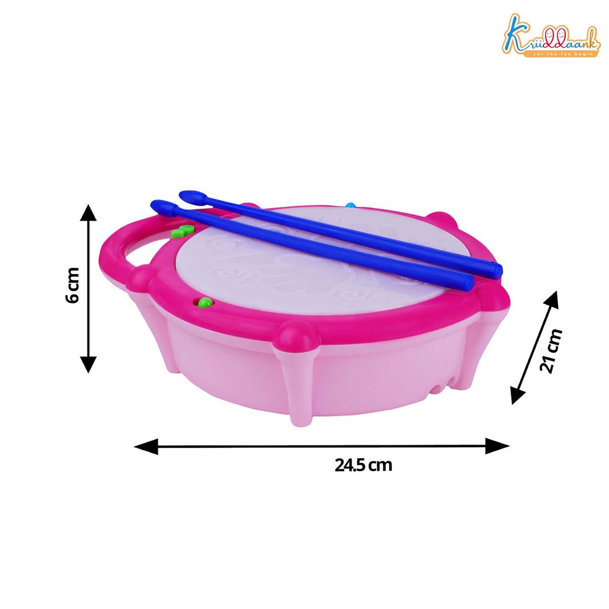 Kriiddaank Disney Princess Flash Drum Toy for Girls