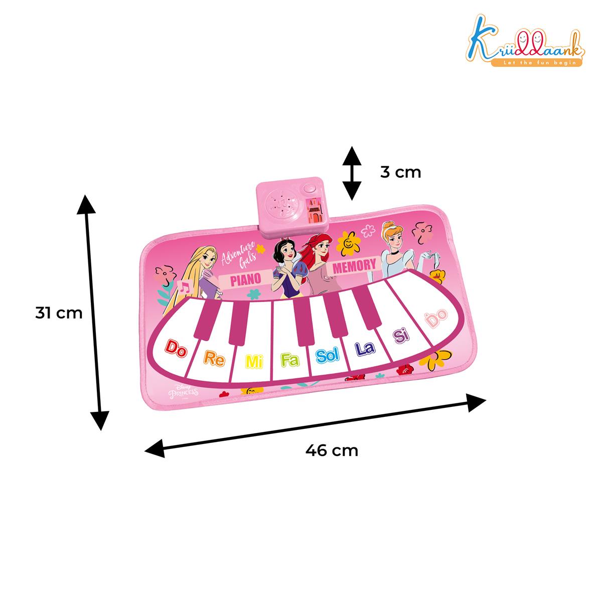Kriiddaank Disney Princess Portable Piano Music Mat for Kids