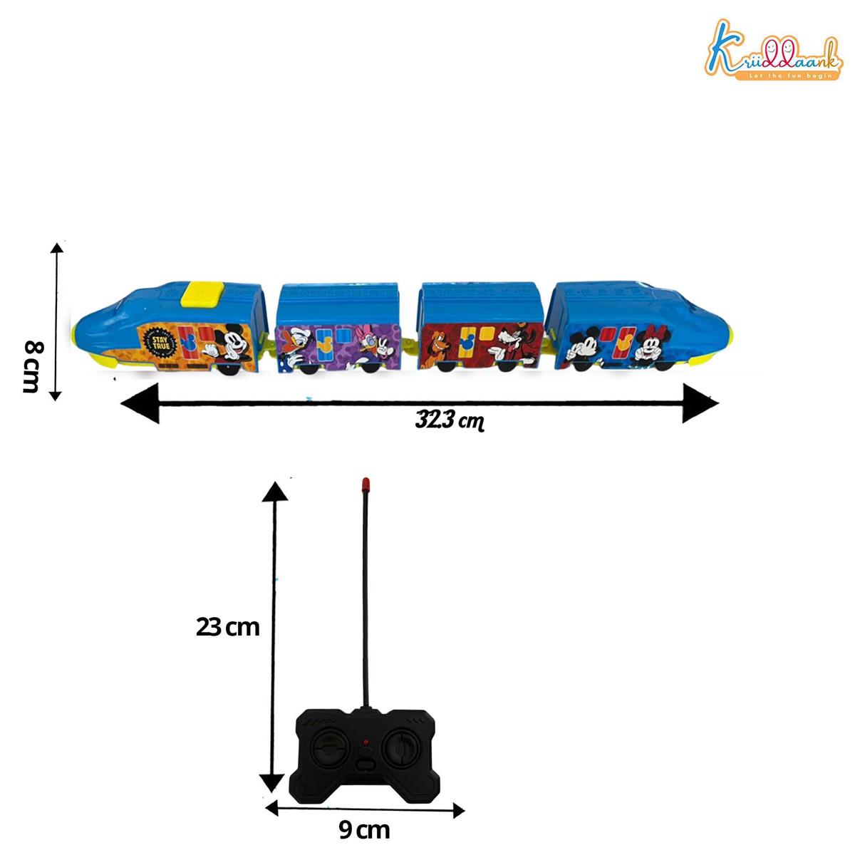 Kriiddaank Mickey Theme Remote Control Train Toy for Kids