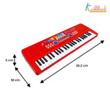 Kriiddaank Mickey Theme Kids Keyboard Piano with Microphone - 37 Keys