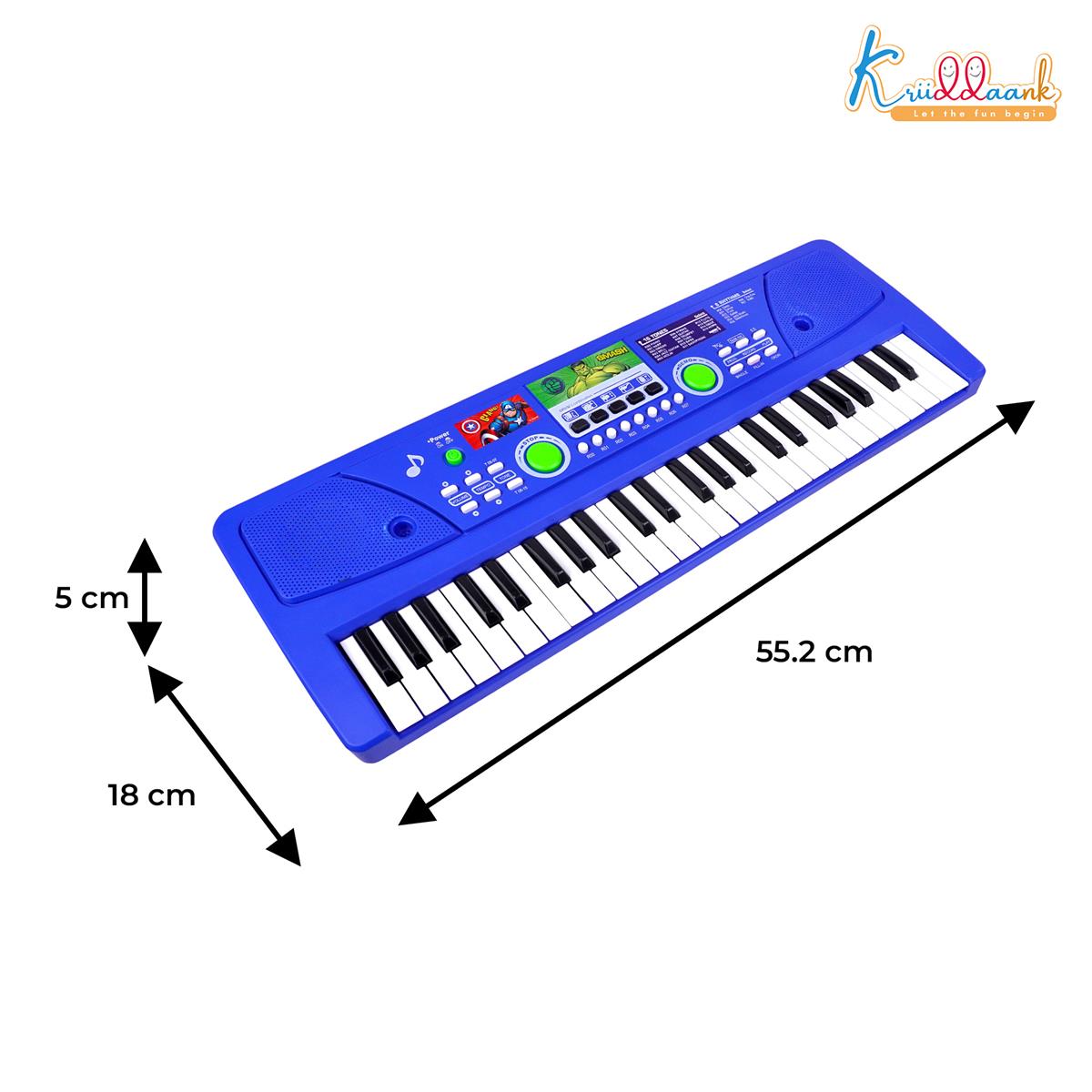 Kriiddaank Marvel Avengers Keyboard Piano for Kids - 50 Keys