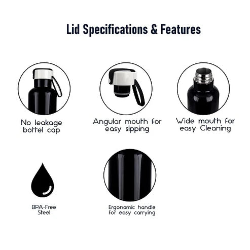 Probott Bang Thermoses Vacuum Insulated Flask Sports Bottle 600ml