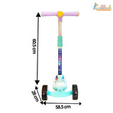 Kriiddaank Disney Frozen Adventure 3-Wheel Kick Scooter for Kids