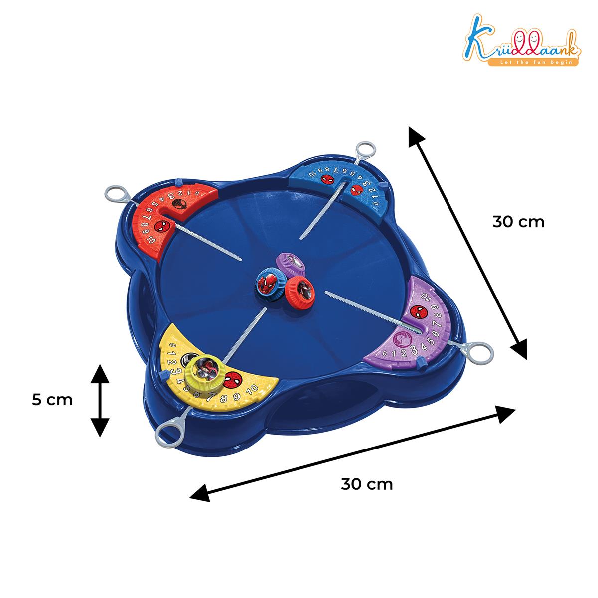 Kriiddaank Spiderman-Inspired Spinning Top Set - 5-Piece Battling Toy for Kids 5+