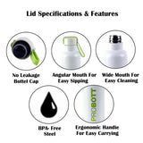 Probott Bang Thermoses Vacuum Insulated Flask Sports Bottle 600ml