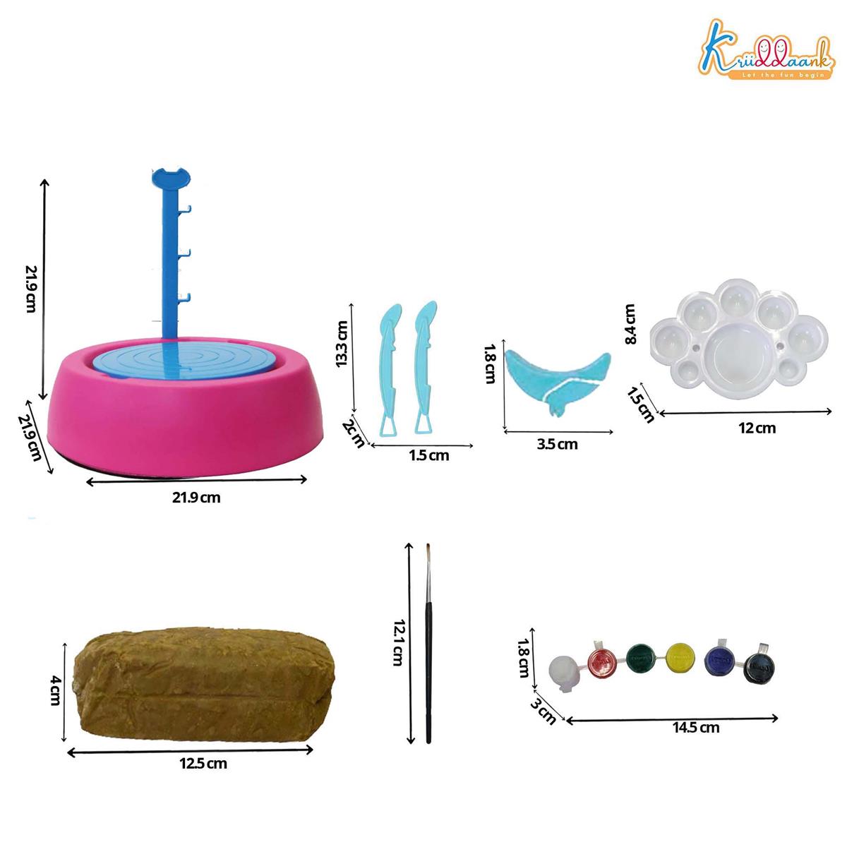 Kriiddaank Hasbro Peppa Pig Theme Pottery Wheel Kit
