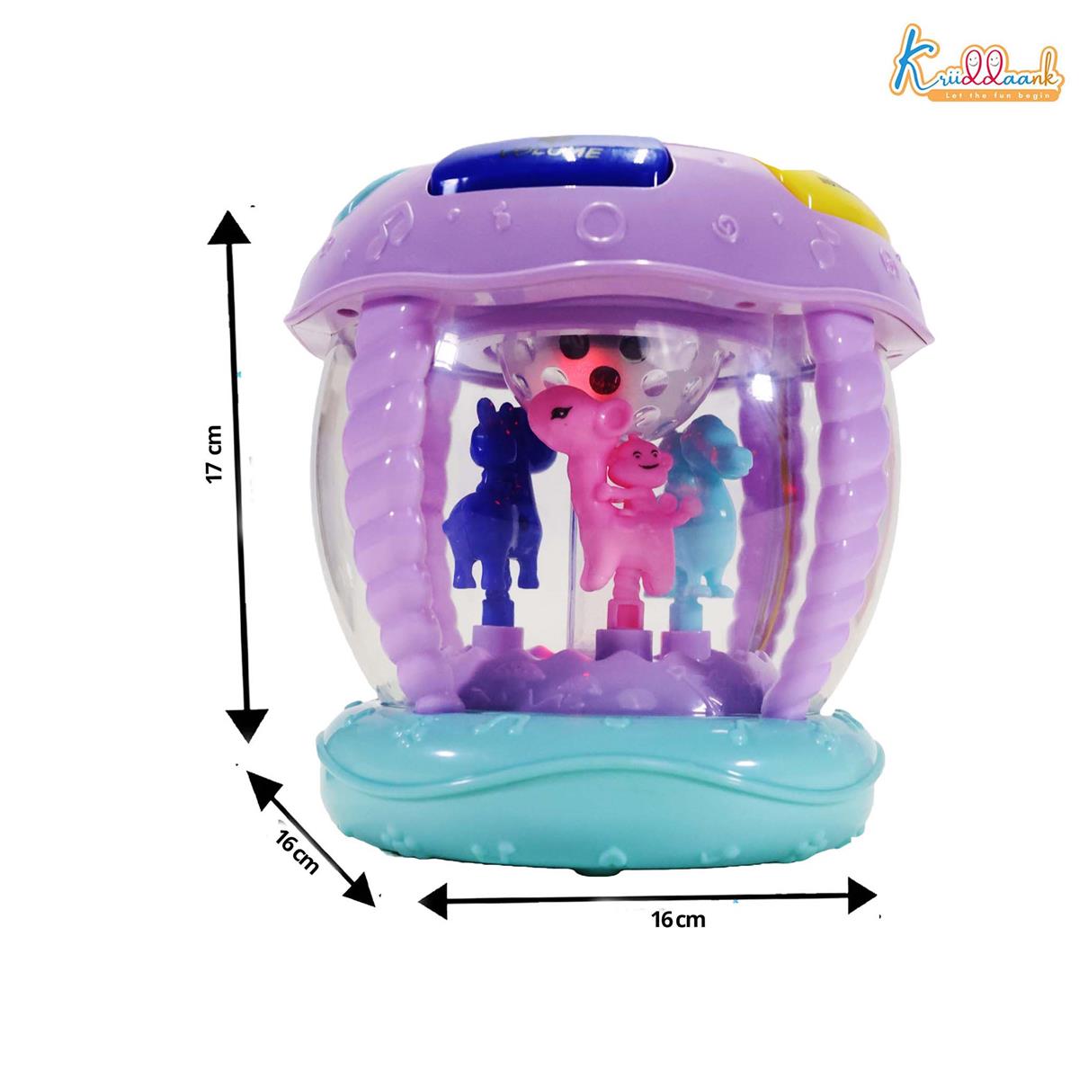 Kriiddaank Rotating Drum Musical Toy for Kids 3+ Years