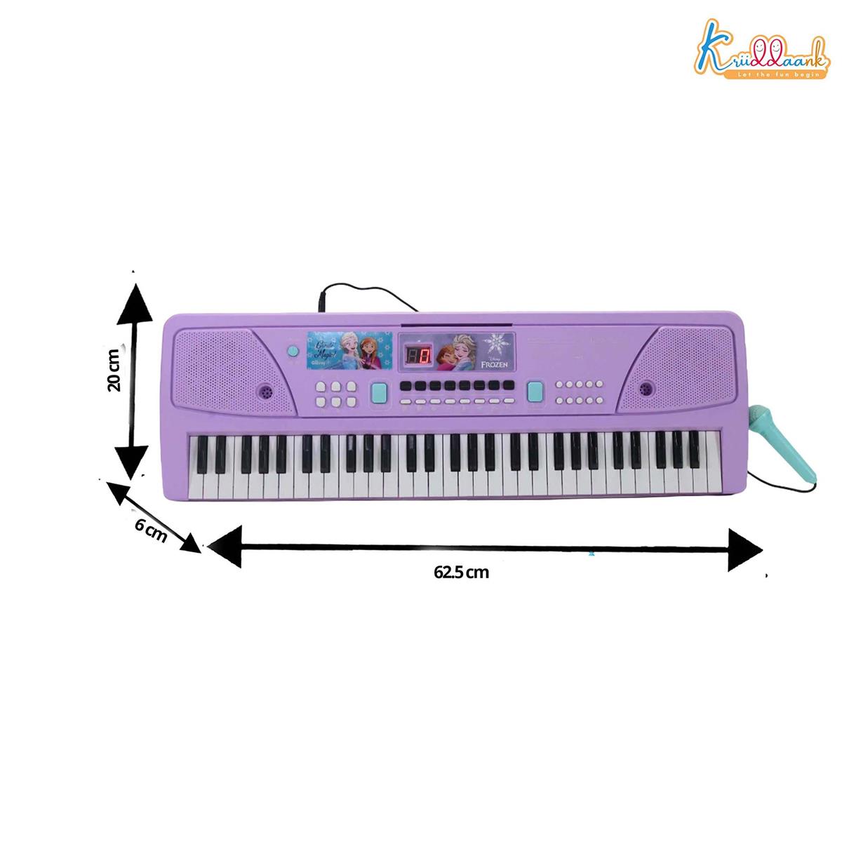 Kriiddaank Frozen Keyboard Piano for Kids - 61 Scale Organ Keys Purple