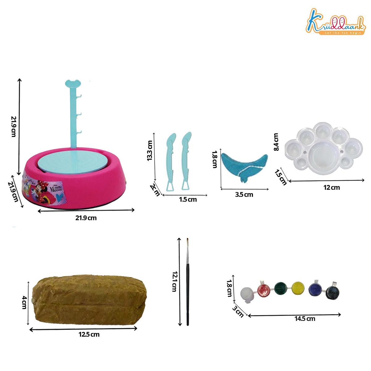 Kriiddaank Minnie Pottery Wheel Modeling Set for Kids