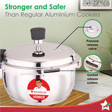 Wonderchef Venice Stainless-steel Pressure Cooker | Outer Lid - 2L