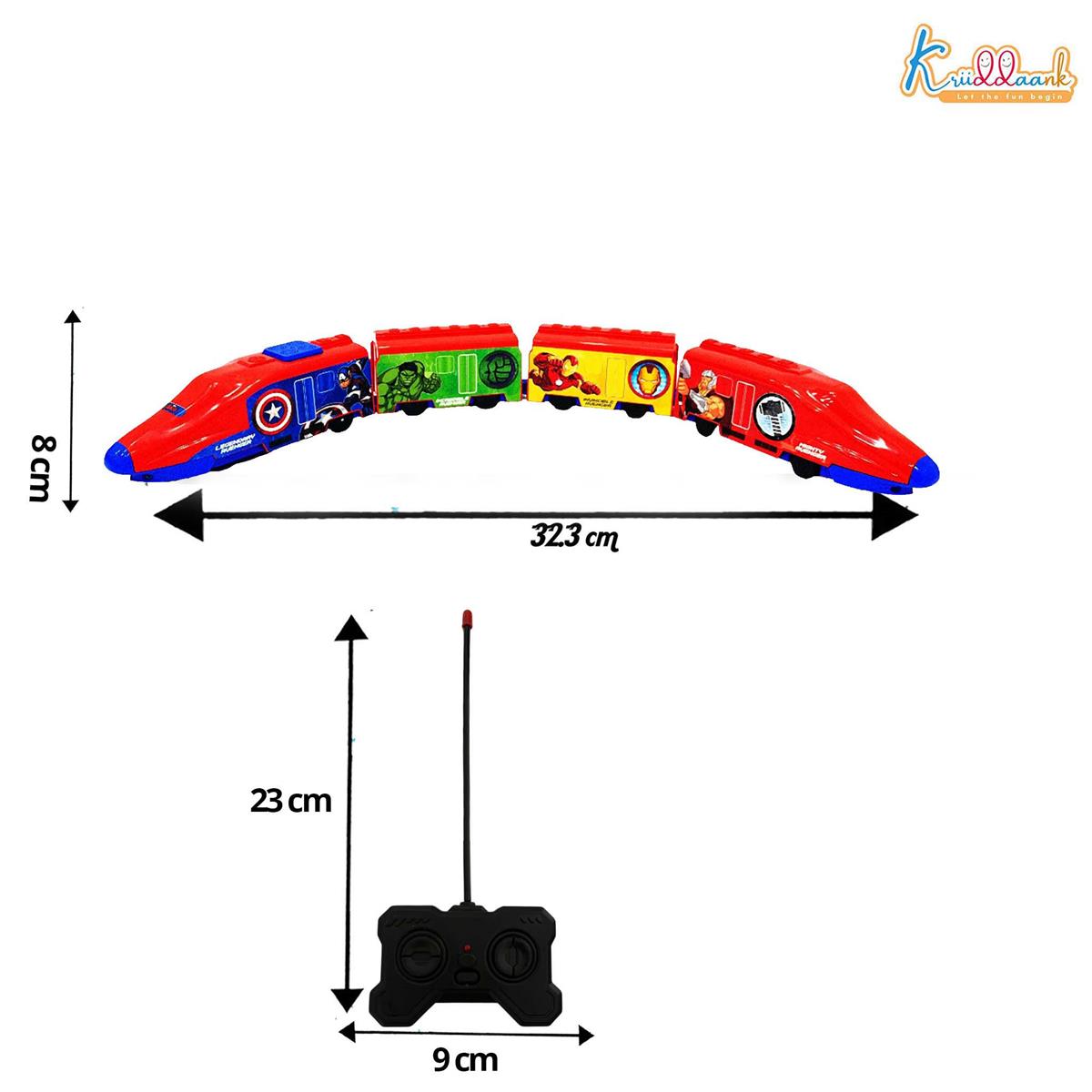 Kriiddaank Avengers Theme RC Train Toy for Kids