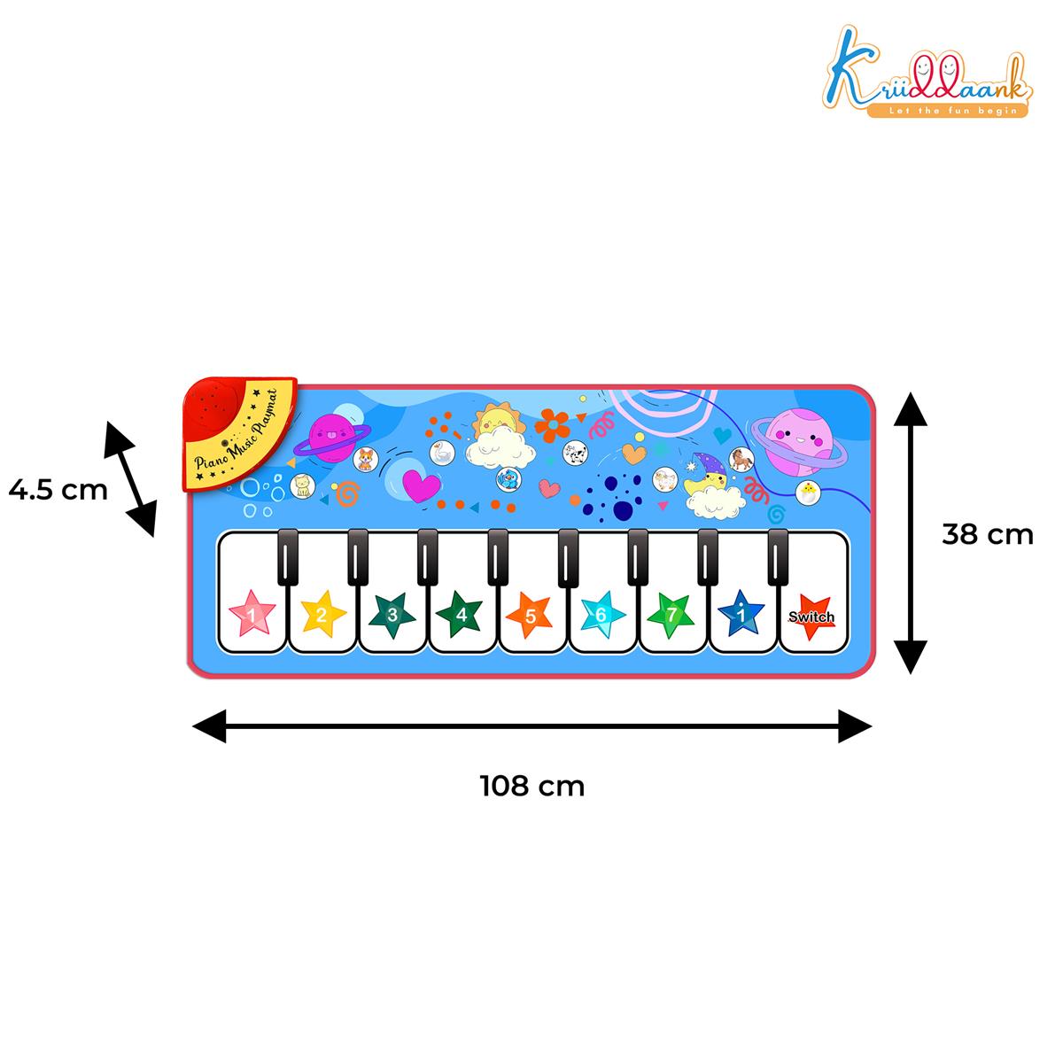 Kriiddaank Piano Music Play Mat for Kids - Interactive Musical Learning