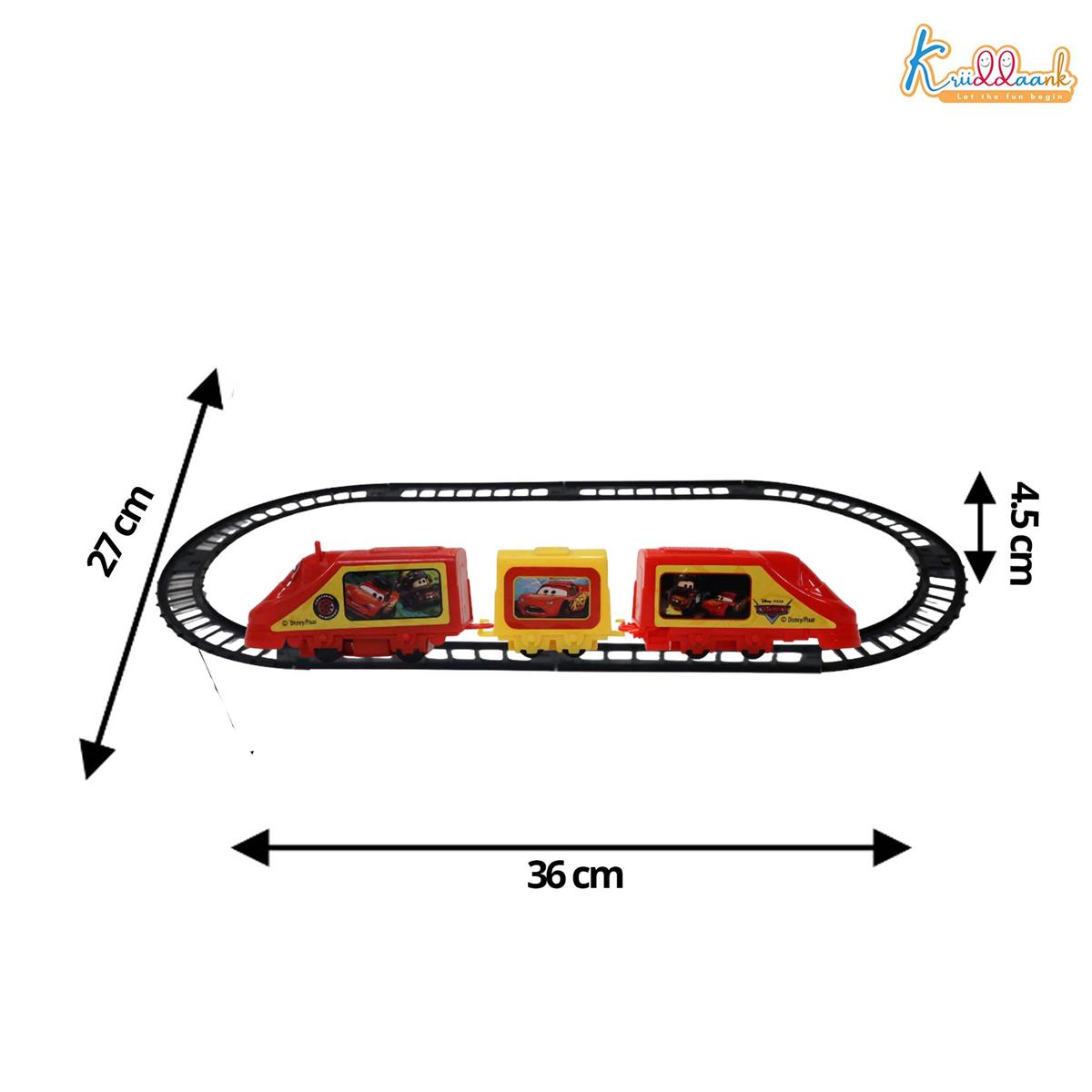Kriiddaank Disney Pixar Cars Train Set- 11 Piece