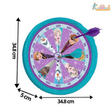 Kriiddaank Frozen 2-in-1 Double Fun Dartboard & Ludo Game for Kids - Safe Indoor Wall Target Shooting Game,