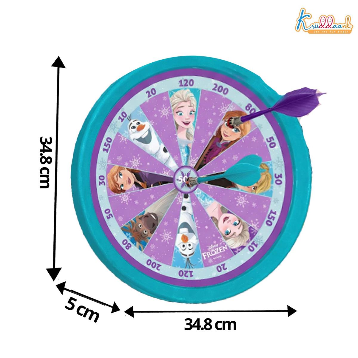 Kriiddaank Frozen 2-in-1 Double Fun Dartboard & Ludo Game for Kids - Safe Indoor Wall Target Shooting Game,