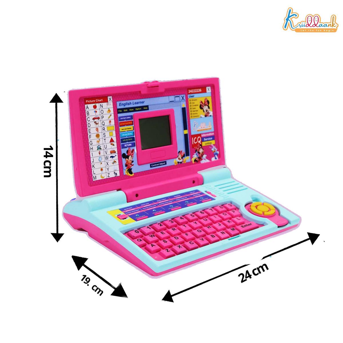 Kriiddaank Minnie Theme Educational Laptop for Kids