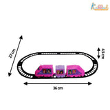Kriiddaank Disney Princess Train Set for Girls- 11 Piece Pink