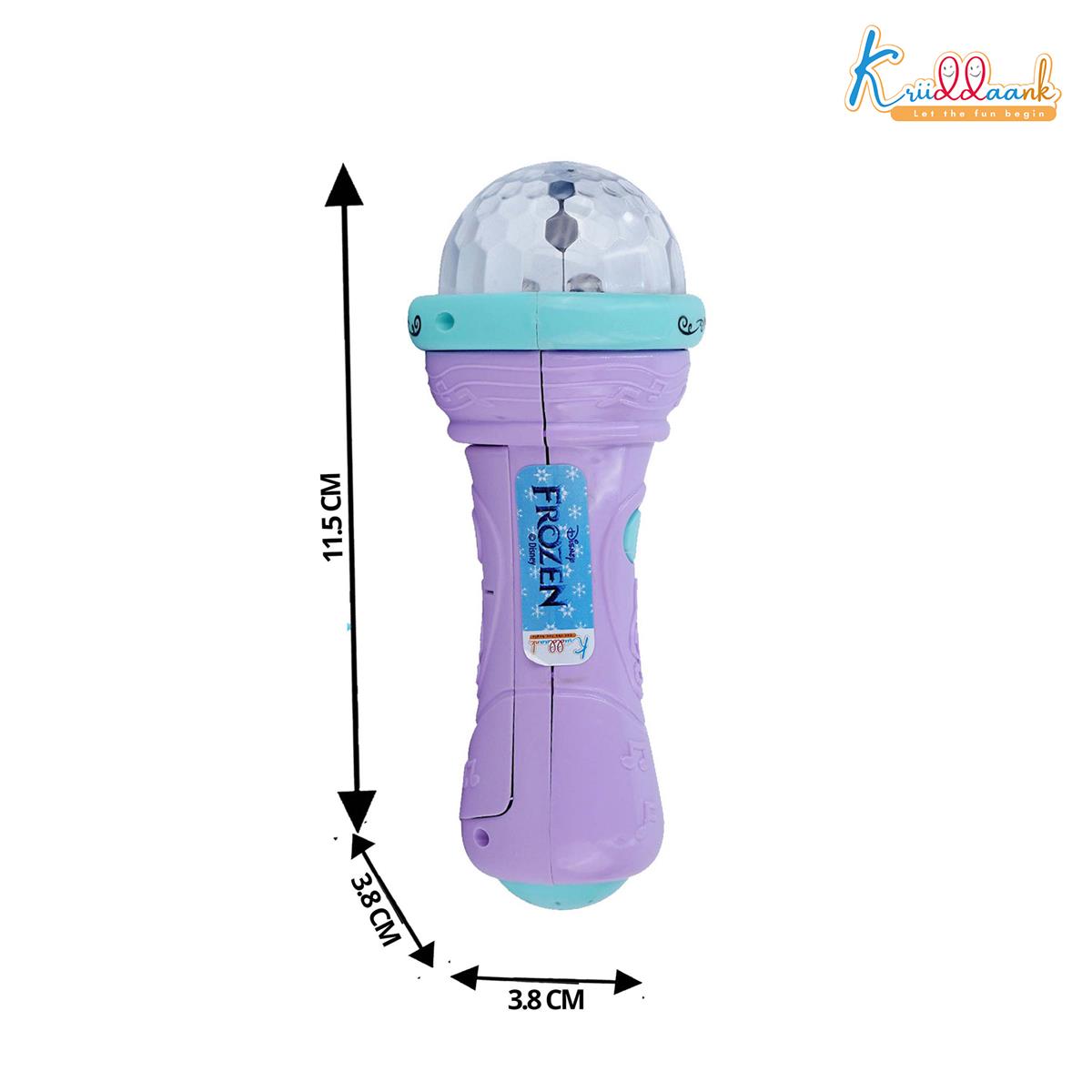 Kriiddaank Frozen Theme Musical Microphone for Kids Purpal