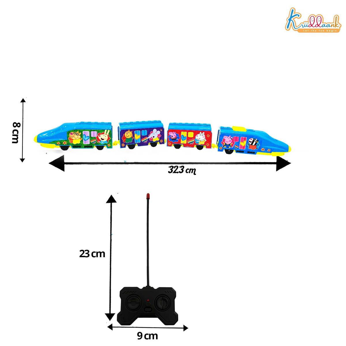 Kriiddaank Peppa Pig Theme RC Train Toy for Kids