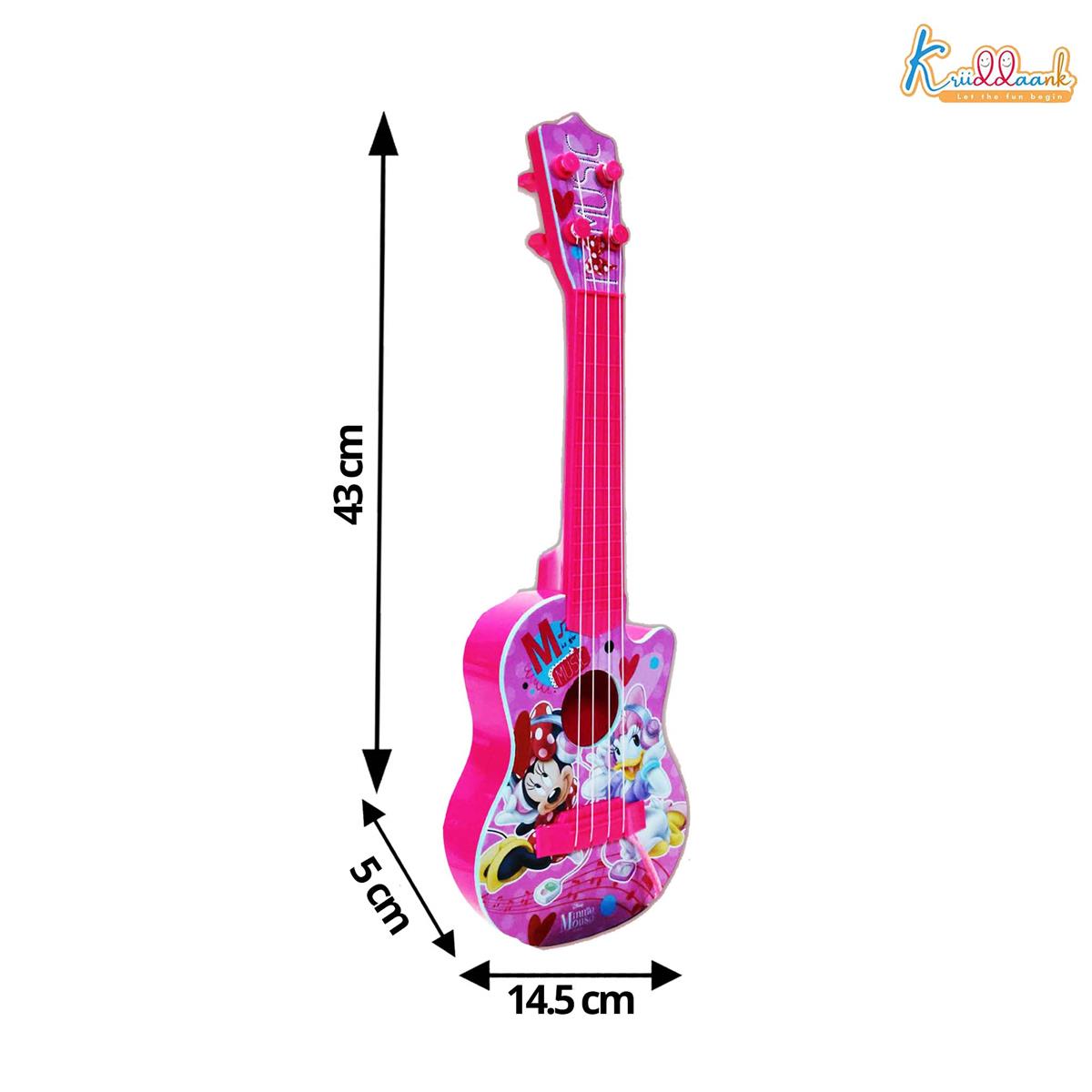 Kriiddaank Minnie Mouse Theme 4-String Toy Guitar for Girls