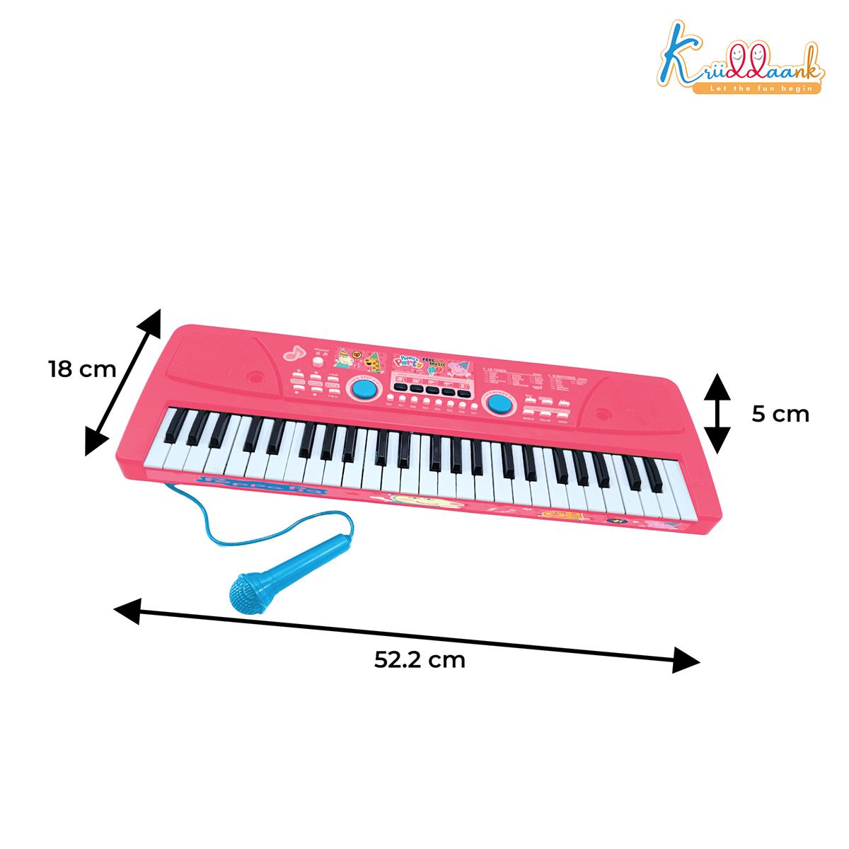 Kriiddaank Hasbro Peppa Pig 61-Key Digital Keyboard Piano for Kids