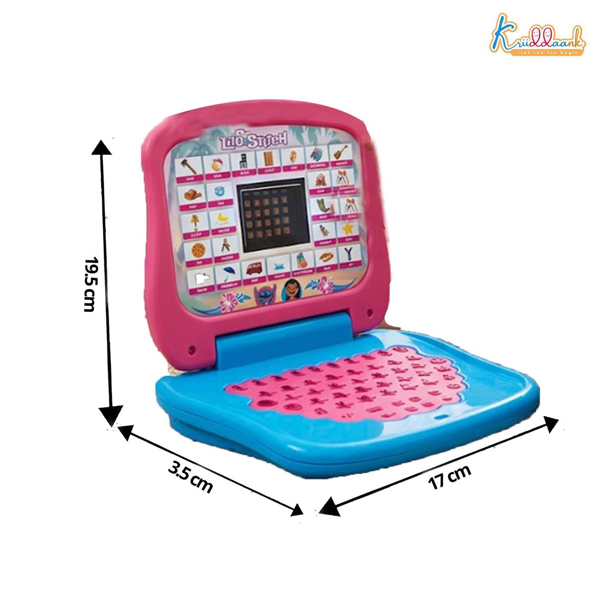Kriiddaank Stitch Educational Laptop for Kids with Screen