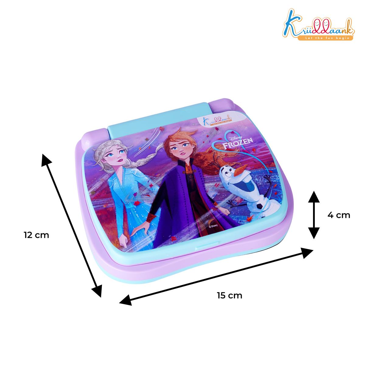 Kriiddaank Frozen Theme Educational Laptop for Kids â€“ Screen-Free Learning Toy for Preschoolers