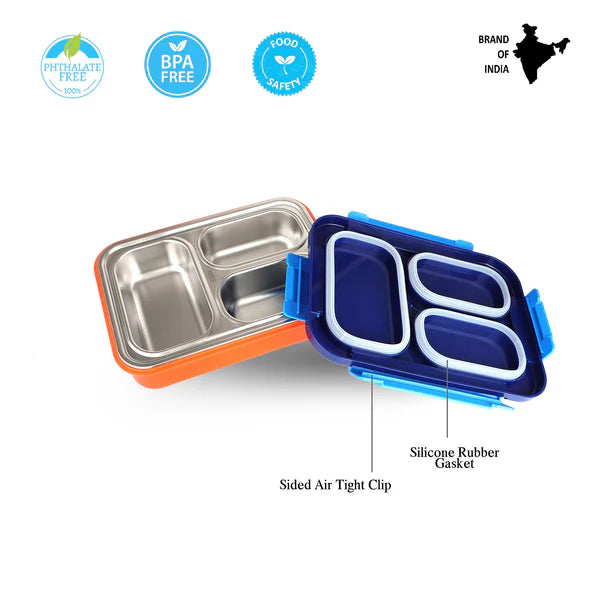 Probott Stainless Steel Lunch Box Orange 710ml