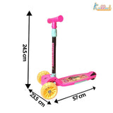Kriiddaank Barbie Adventure 3-Wheel Kick Scooter for Kids (Ages 3-12), 5-Level