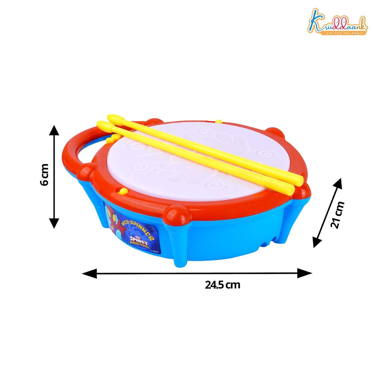 Kriiddaank Marvel Spiderman Theme Flash Drum for Kids
