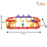 Kriiddaank Avenger Theme Portable Car Track Playset - 86 Pcs