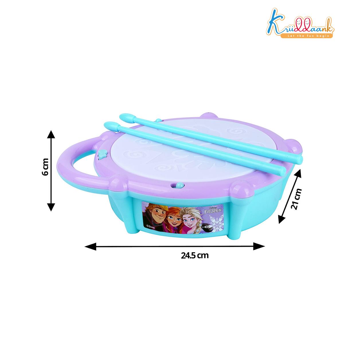 Kriiddaank Frozen Elsa & Anna Flash Drum Toy for Toddlers