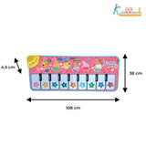 Kriiddaank Peppa Pig Piano Music Play Mat for Kids - 8 Keys & 3 Function Modes